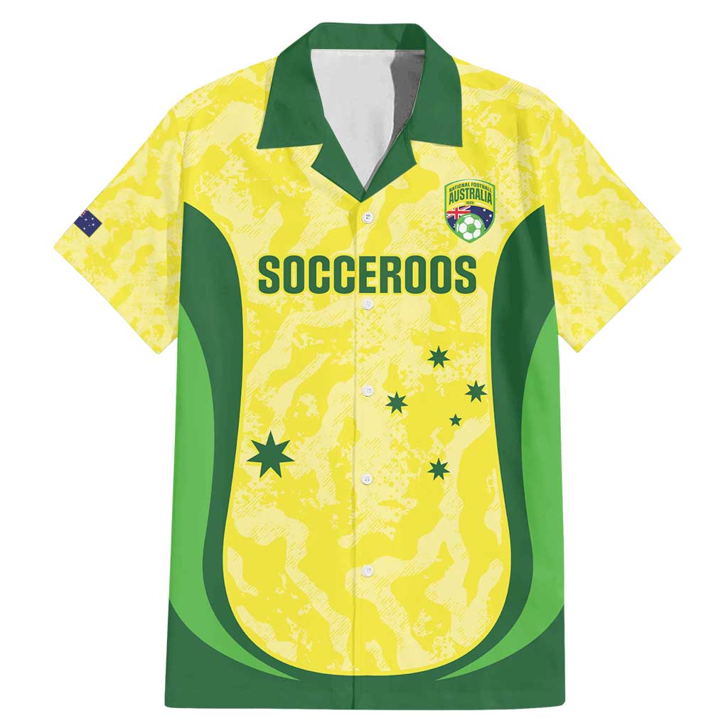 Australia Football Custom Family Matching Mermaid Dress and Hawaiian Shirt Go Socceroos Grunge Sporty Style - Aussie Hoodie
