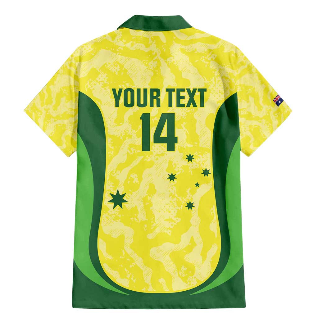 Australia Football Custom Family Matching Mermaid Dress and Hawaiian Shirt Go Socceroos Grunge Sporty Style - Aussie Hoodie
