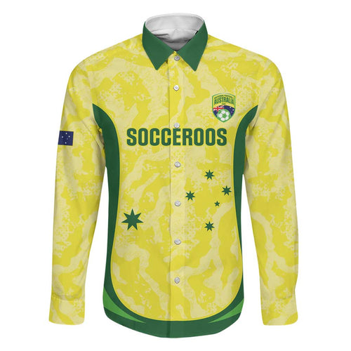 Australia Football Custom Family Matching Off Shoulder Short Dress and Hawaiian Shirt Go Socceroos Grunge Sporty Style - Aussie Hoodie