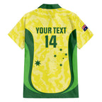 Australia Football Custom Family Matching Puletasi and Hawaiian Shirt Go Socceroos Grunge Sporty Style - Aussie Hoodie