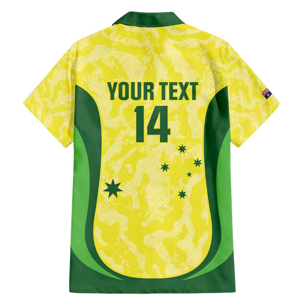 Australia Football Custom Family Matching Short Sleeve Bodycon Dress and Hawaiian Shirt Go Socceroos Grunge Sporty Style - Aussie Hoodie