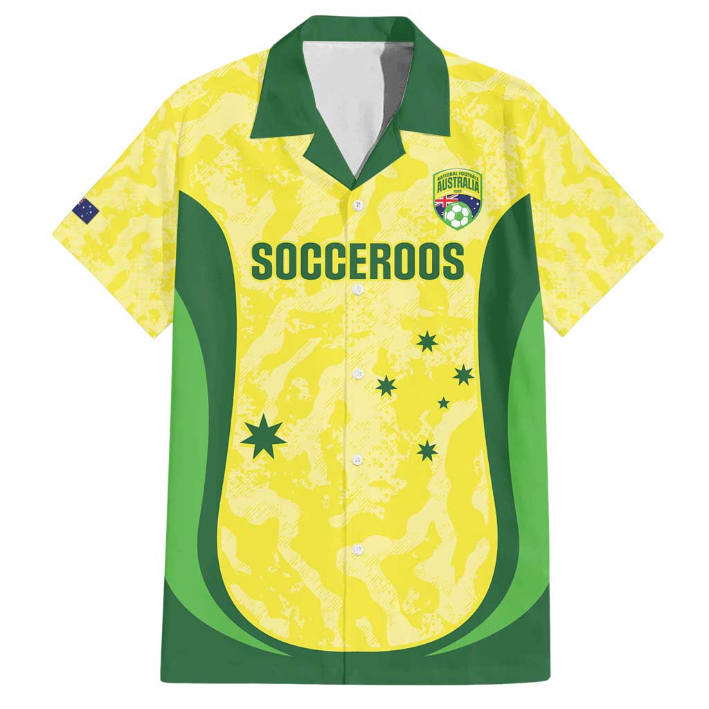 Australia Football Custom Family Matching Summer Maxi Dress and Hawaiian Shirt Go Socceroos Grunge Sporty Style - Aussie Hoodie