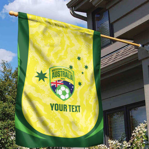 Australia Football Custom Garden Flag Go Socceroos Grunge Sporty Style - Aussie Hoodie
