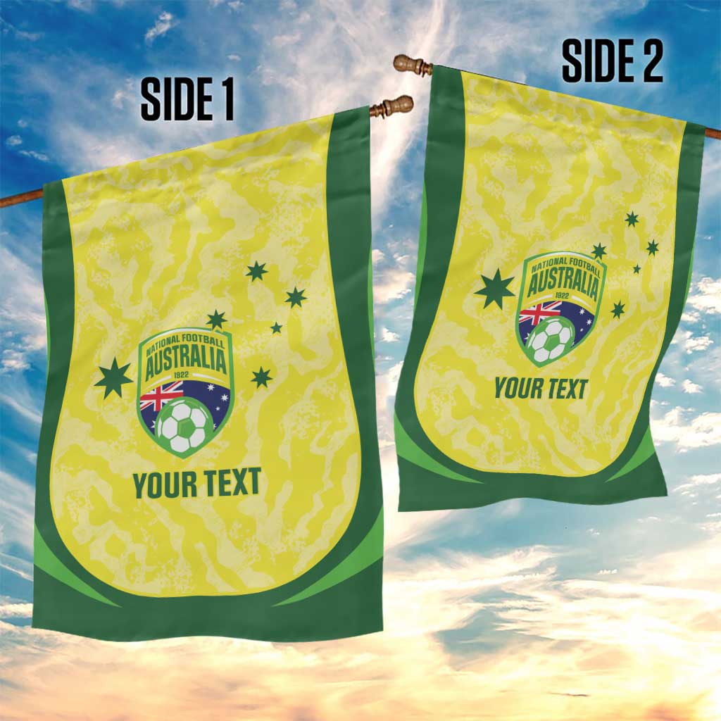 Australia Football Custom Garden Flag Go Socceroos Grunge Sporty Style - Aussie Hoodie