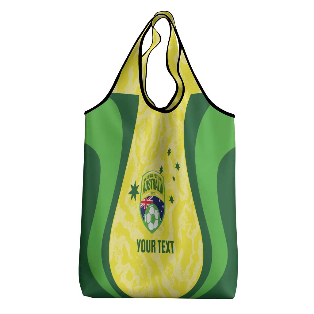 Australia Football Custom Grocery Bag Go Socceroos Grunge Sporty Style - Aussie Hoodie