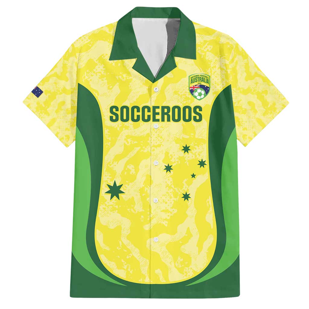 Australia Football Custom Hawaiian Shirt Go Socceroos Grunge Sporty Style - Aussie Hoodie