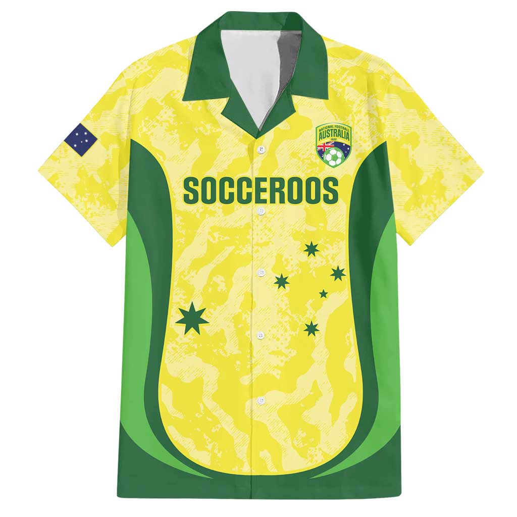 Australia Football Custom Hawaiian Shirt Go Socceroos Grunge Sporty Style - Aussie Hoodie