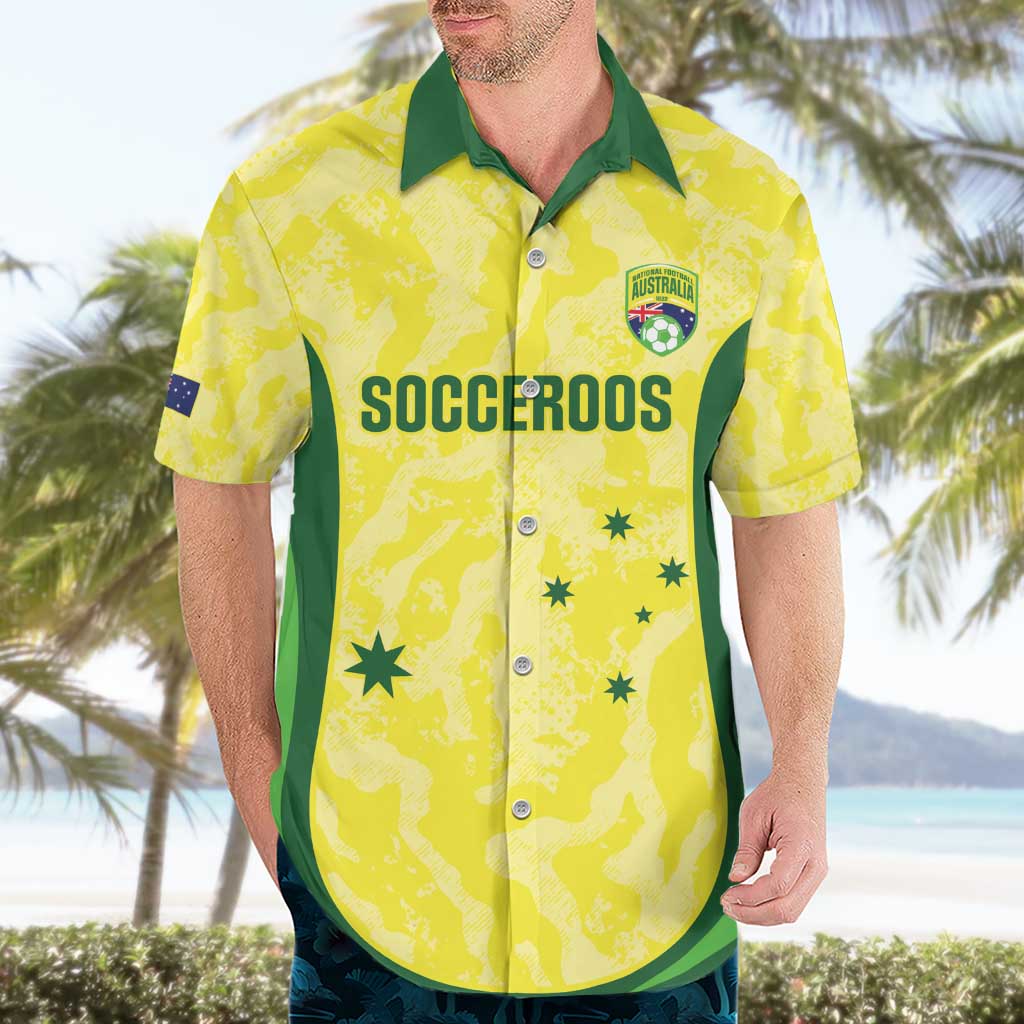 Australia Football Custom Hawaiian Shirt Go Socceroos Grunge Sporty Style - Aussie Hoodie
