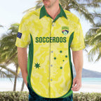 Australia Football Custom Hawaiian Shirt Go Socceroos Grunge Sporty Style - Aussie Hoodie