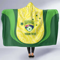 Australia Football Custom Hooded Blanket Go Socceroos Grunge Sporty Style - Aussie Hoodie