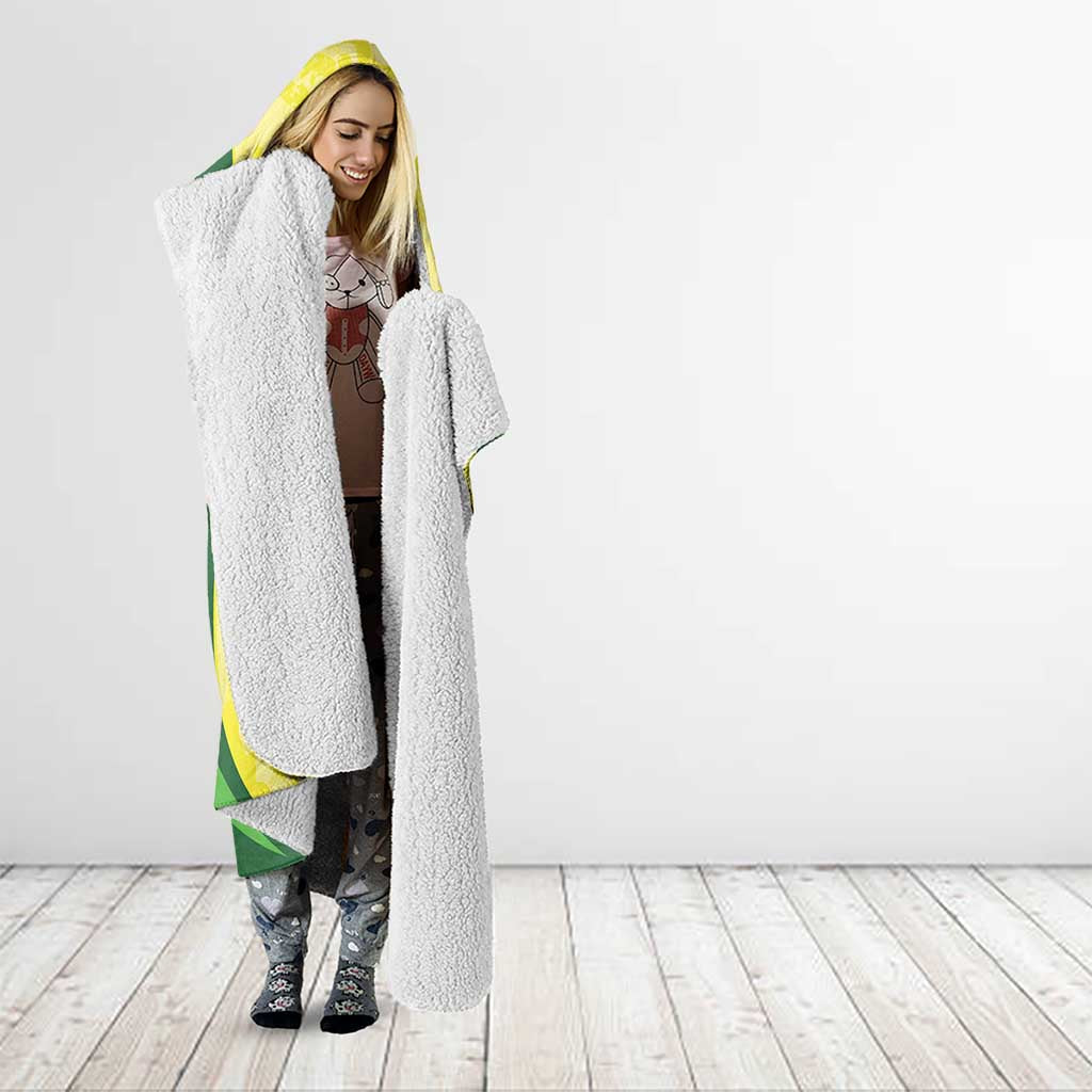 Australia Football Custom Hooded Blanket Go Socceroos Grunge Sporty Style - Aussie Hoodie