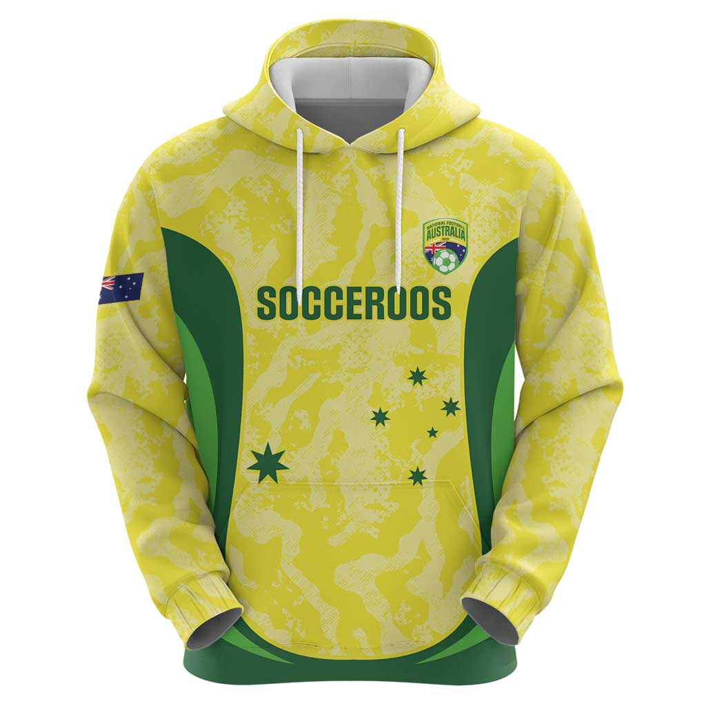 Australia Football Custom Hoodie Go Socceroos Grunge Sporty Style - Aussie Hoodie