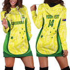 Australia Football Custom Hoodie Dress Go Socceroos Grunge Sporty Style - Aussie Hoodie