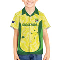 Australia Football Custom Kid Hawaiian Shirt Go Socceroos Grunge Sporty Style - Aussie Hoodie
