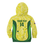 Australia Football Custom Kid Hoodie Go Socceroos Grunge Sporty Style - Aussie Hoodie