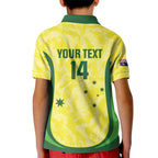 Australia Football Custom Kid Polo Shirt Go Socceroos Grunge Sporty Style - Aussie Hoodie