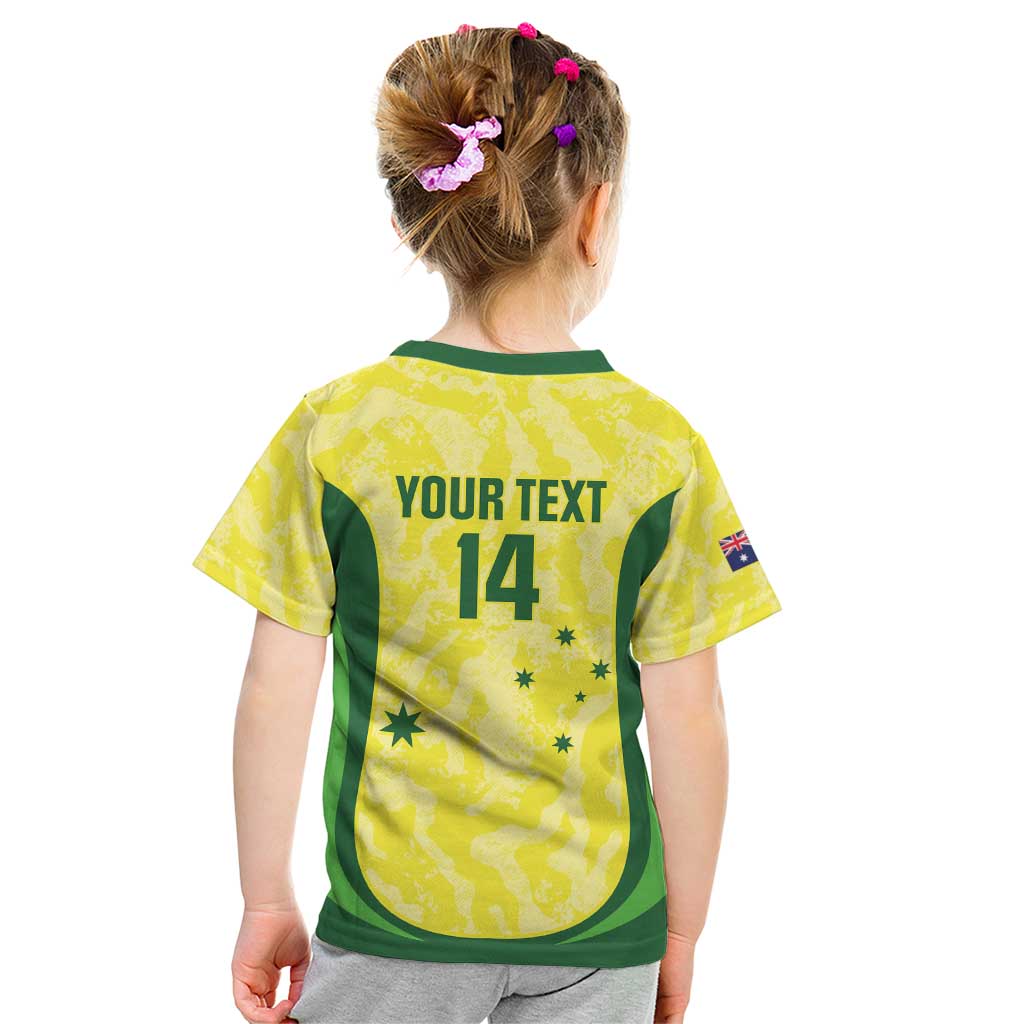 Australia Football Custom Kid T Shirt Go Socceroos Grunge Sporty Style - Aussie Hoodie