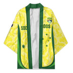 Australia Football Custom Kimono Go Socceroos Grunge Sporty Style - Aussie Hoodie