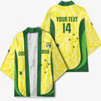 Australia Football Custom Kimono Go Socceroos Grunge Sporty Style - Aussie Hoodie