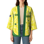 Australia Football Custom Kimono Go Socceroos Grunge Sporty Style - Aussie Hoodie