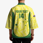 Australia Football Custom Kimono Go Socceroos Grunge Sporty Style - Aussie Hoodie