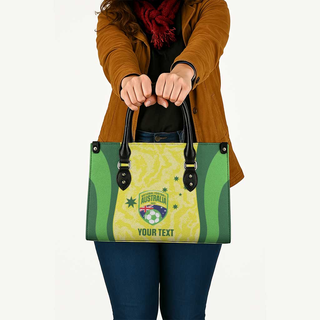 Australia Football Custom Leather Bag Go Socceroos Grunge Sporty Style - Aussie Hoodie