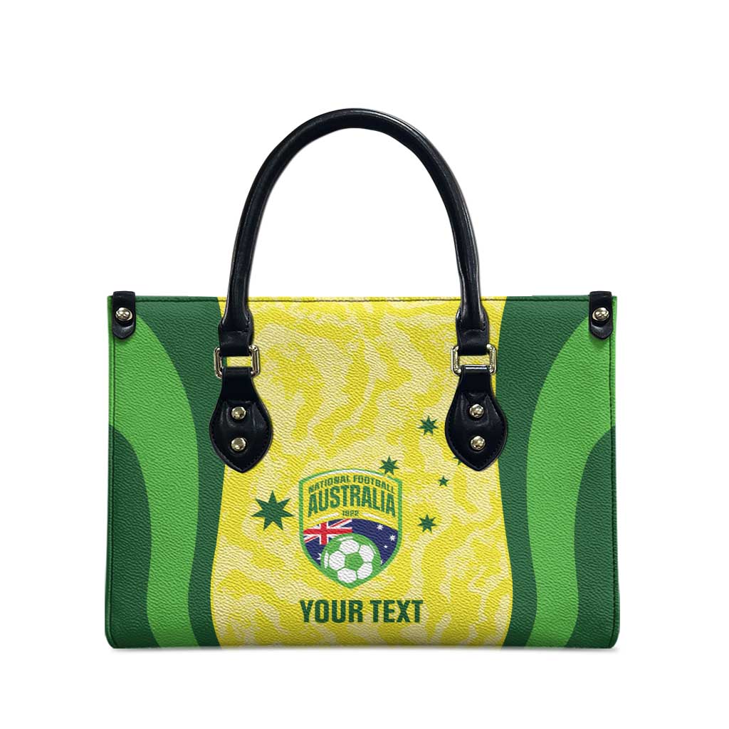 Australia Football Custom Leather Bag Go Socceroos Grunge Sporty Style - Aussie Hoodie