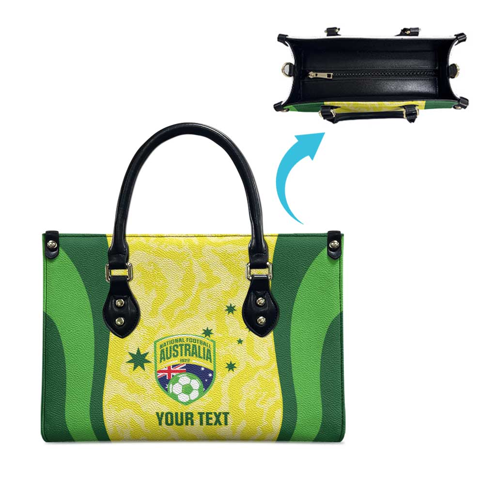 Australia Football Custom Leather Bag Go Socceroos Grunge Sporty Style - Aussie Hoodie