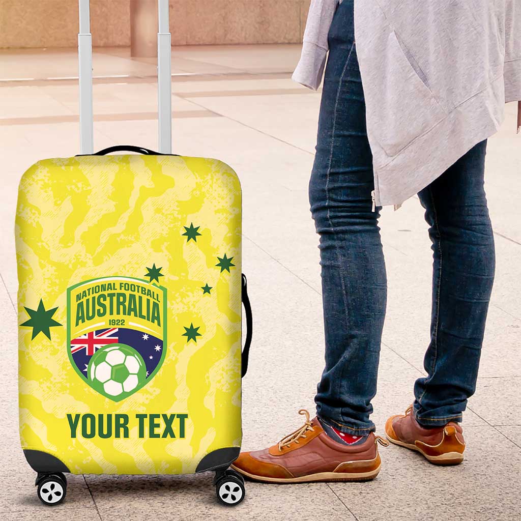 Australia Football Custom Luggage Cover Go Socceroos Grunge Sporty Style - Aussie Hoodie