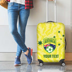 Australia Football Custom Luggage Cover Go Socceroos Grunge Sporty Style - Aussie Hoodie