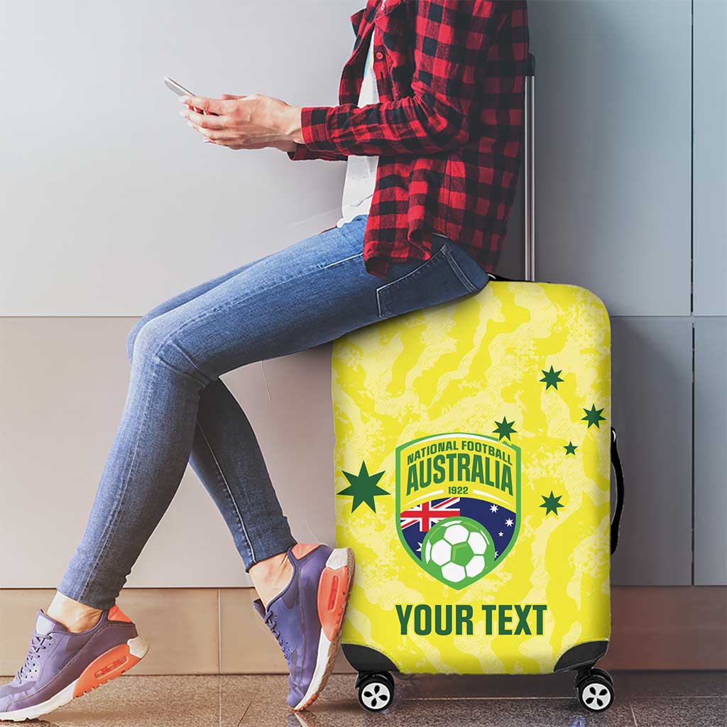 Australia Football Custom Luggage Cover Go Socceroos Grunge Sporty Style - Aussie Hoodie