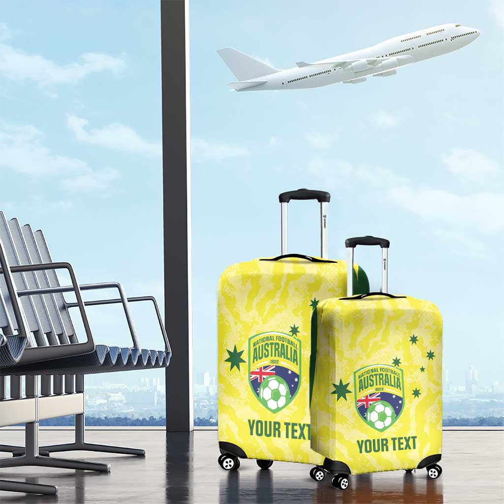 Australia Football Custom Luggage Cover Go Socceroos Grunge Sporty Style - Aussie Hoodie