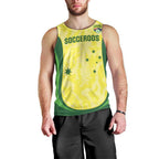 Australia Football Custom Men Tank Top Go Socceroos Grunge Sporty Style - Aussie Hoodie
