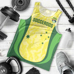 Australia Football Custom Men Tank Top Go Socceroos Grunge Sporty Style - Aussie Hoodie