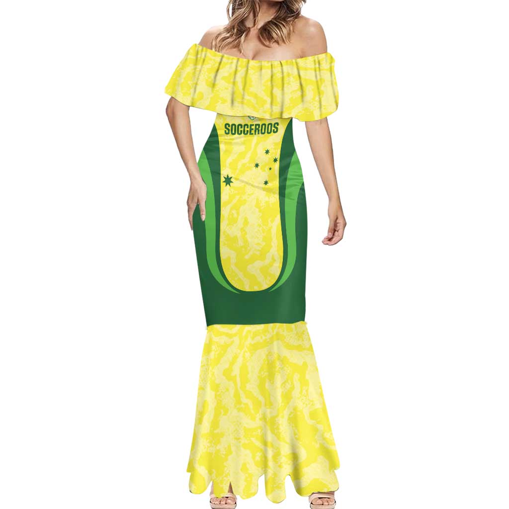 Australia Football Custom Mermaid Dress Go Socceroos Grunge Sporty Style - Aussie Hoodie
