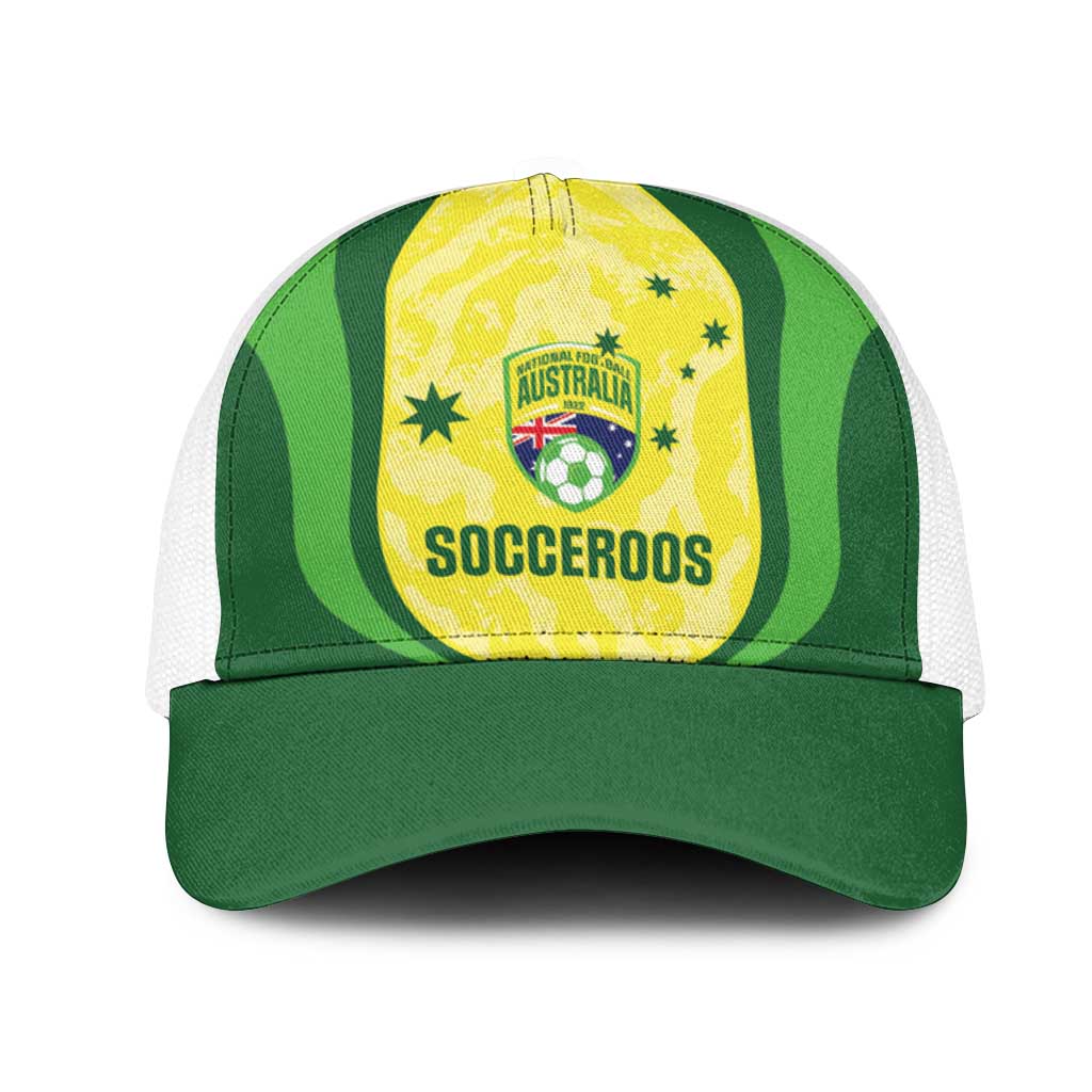 Australia Football Mesh Trucker Cap Go Socceroos Grunge Sporty Style - Aussie Hoodie