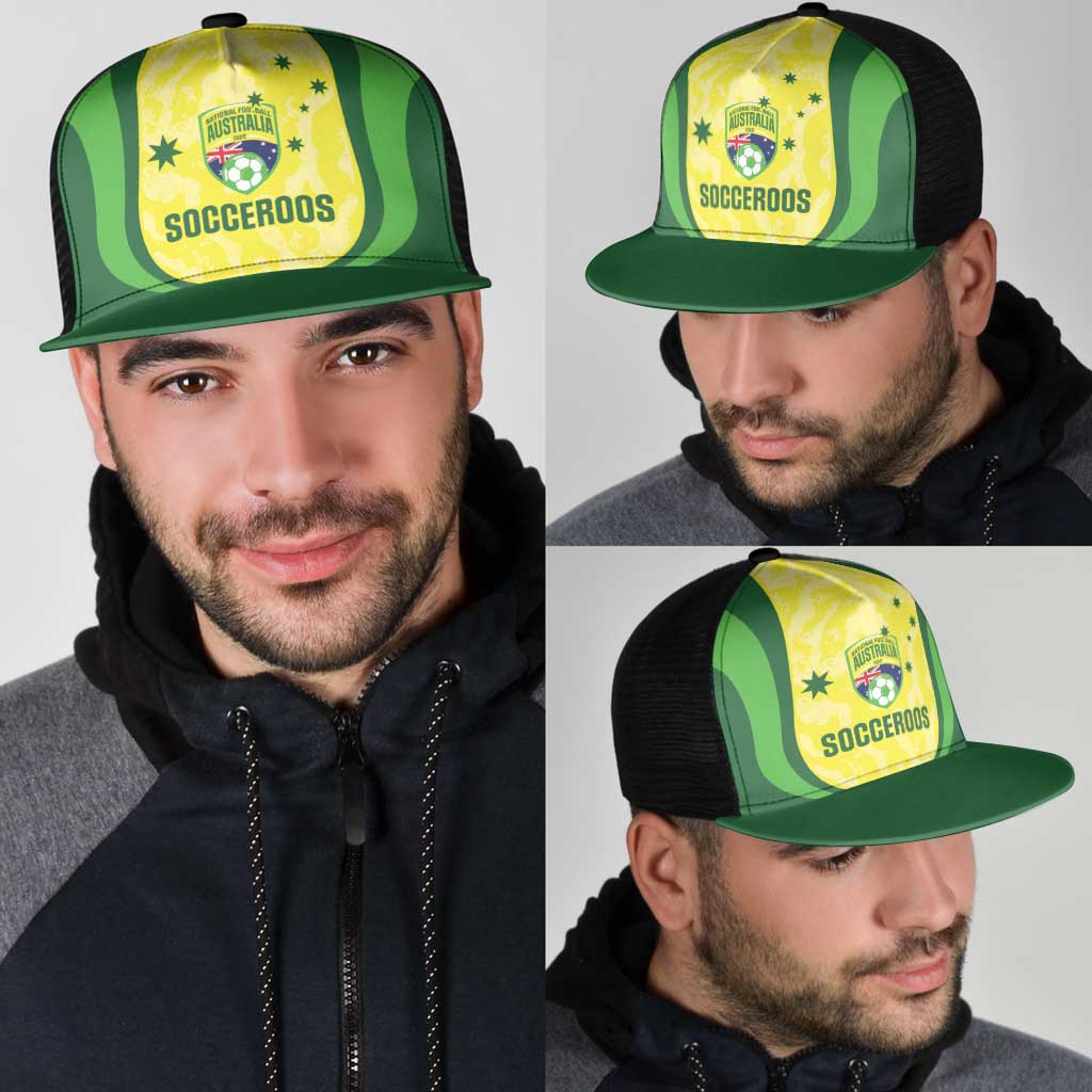 Australia Football Mesh Trucker Cap Go Socceroos Grunge Sporty Style - Aussie Hoodie