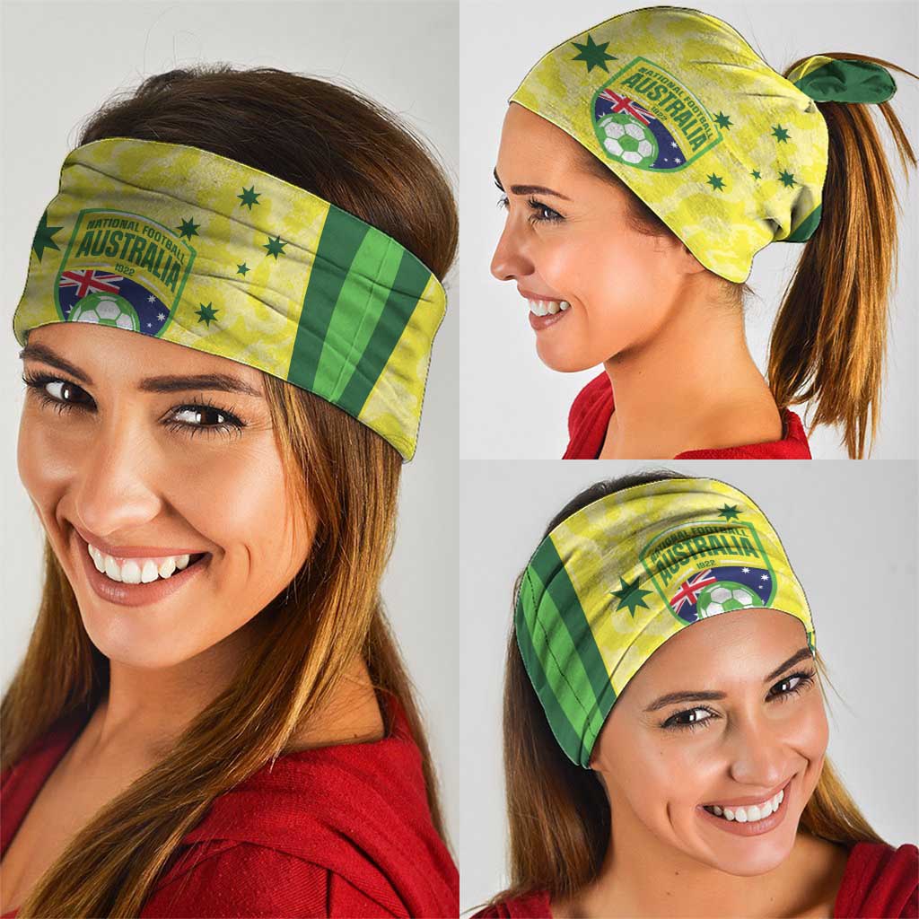 Australia Football Custom Neck Gaiter Go Socceroos Grunge Sporty Style - Aussie Hoodie