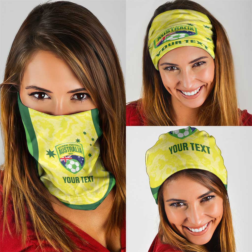 Australia Football Custom Neck Gaiter Go Socceroos Grunge Sporty Style - Aussie Hoodie