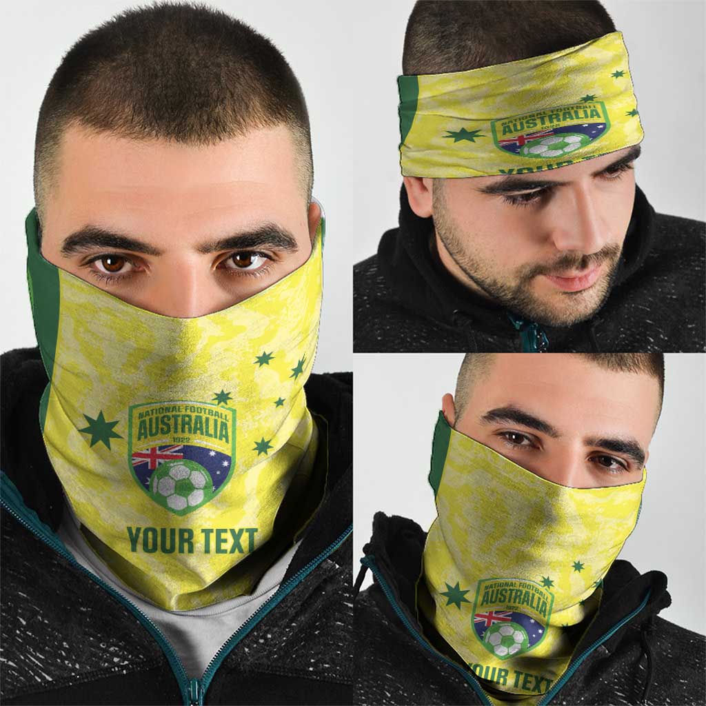 Australia Football Custom Neck Gaiter Go Socceroos Grunge Sporty Style - Aussie Hoodie