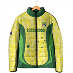 Australia Football Custom Padded Jacket Go Socceroos Grunge Sporty Style - Aussie Hoodie