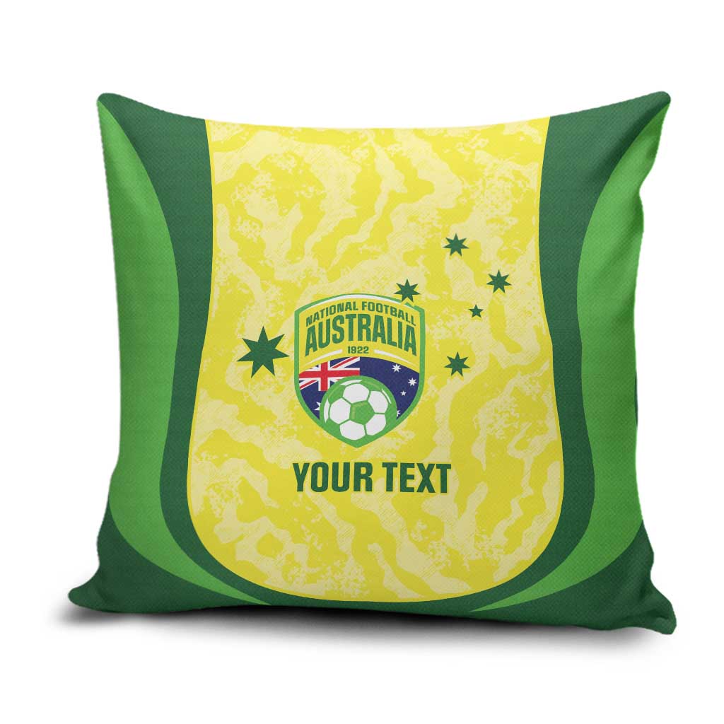 Australia Football Custom Pillow Cover Go Socceroos Grunge Sporty Style - Aussie Hoodie