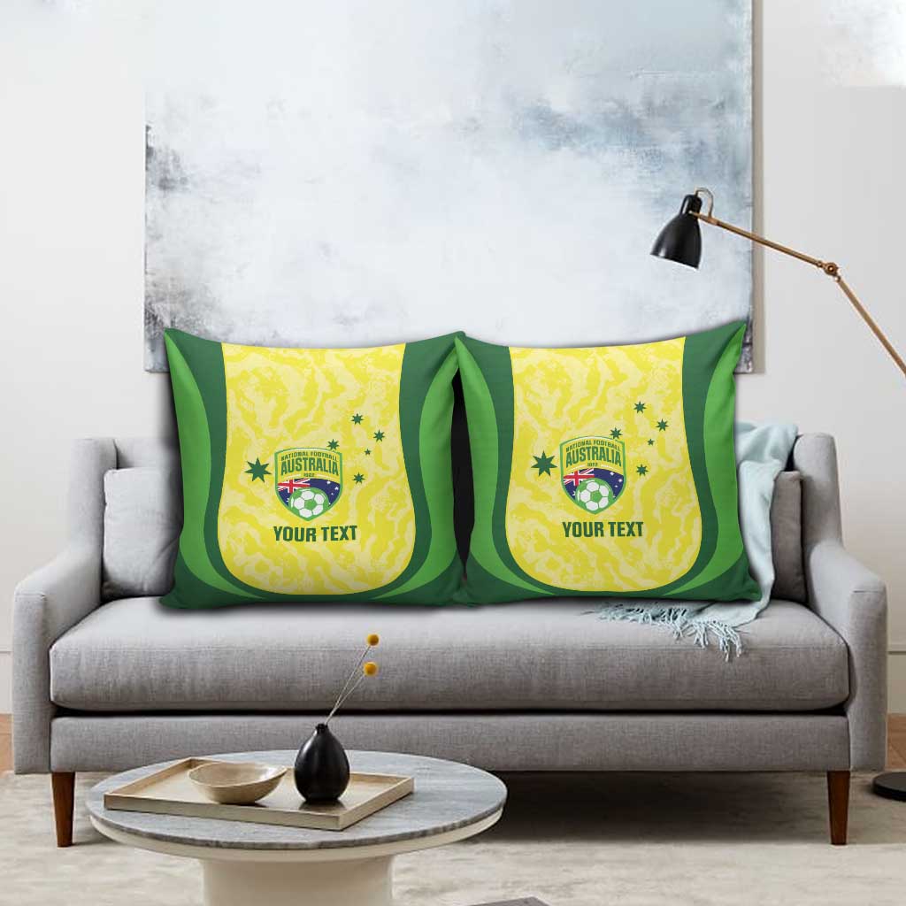 Australia Football Custom Pillow Cover Go Socceroos Grunge Sporty Style - Aussie Hoodie