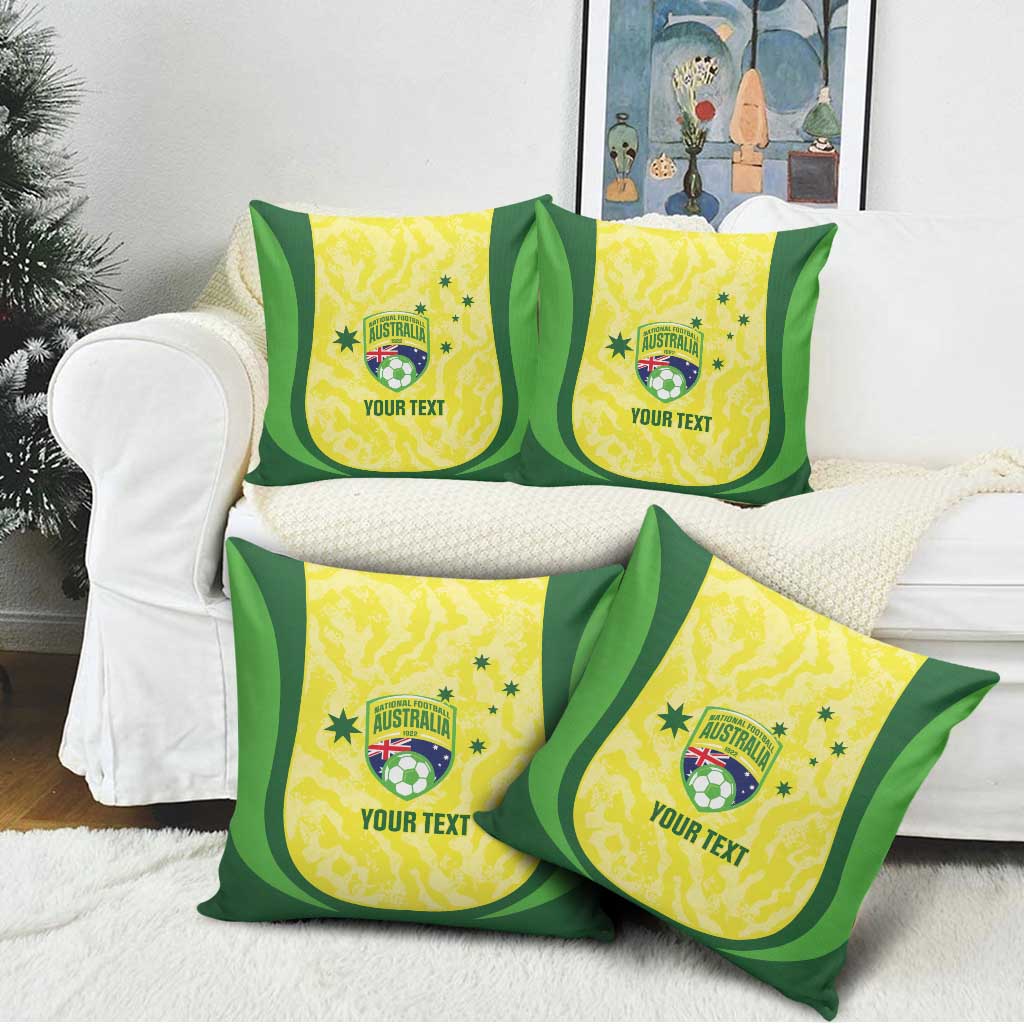 Australia Football Custom Pillow Cover Go Socceroos Grunge Sporty Style - Aussie Hoodie