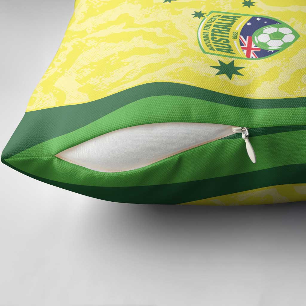 Australia Football Custom Pillow Cover Go Socceroos Grunge Sporty Style - Aussie Hoodie