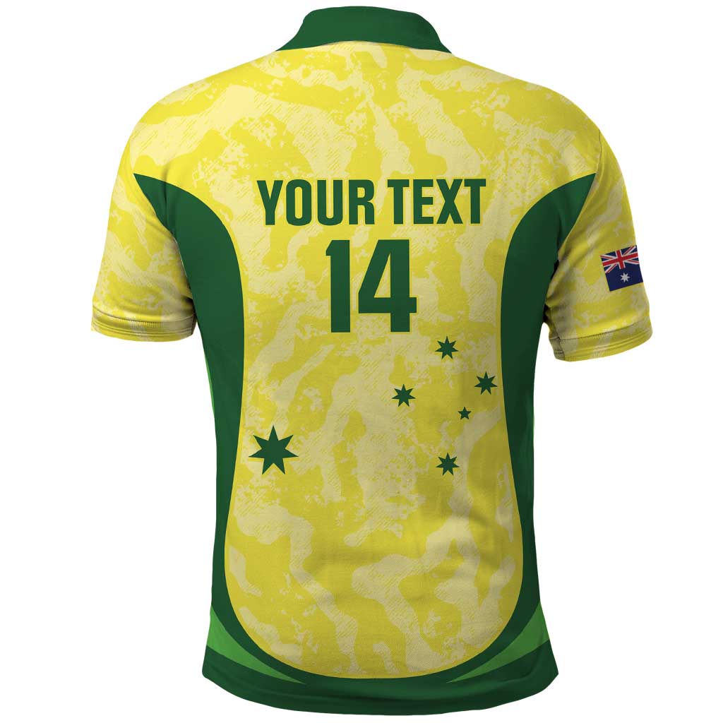 Australia Football Custom Polo Shirt Go Socceroos Grunge Sporty Style - Aussie Hoodie