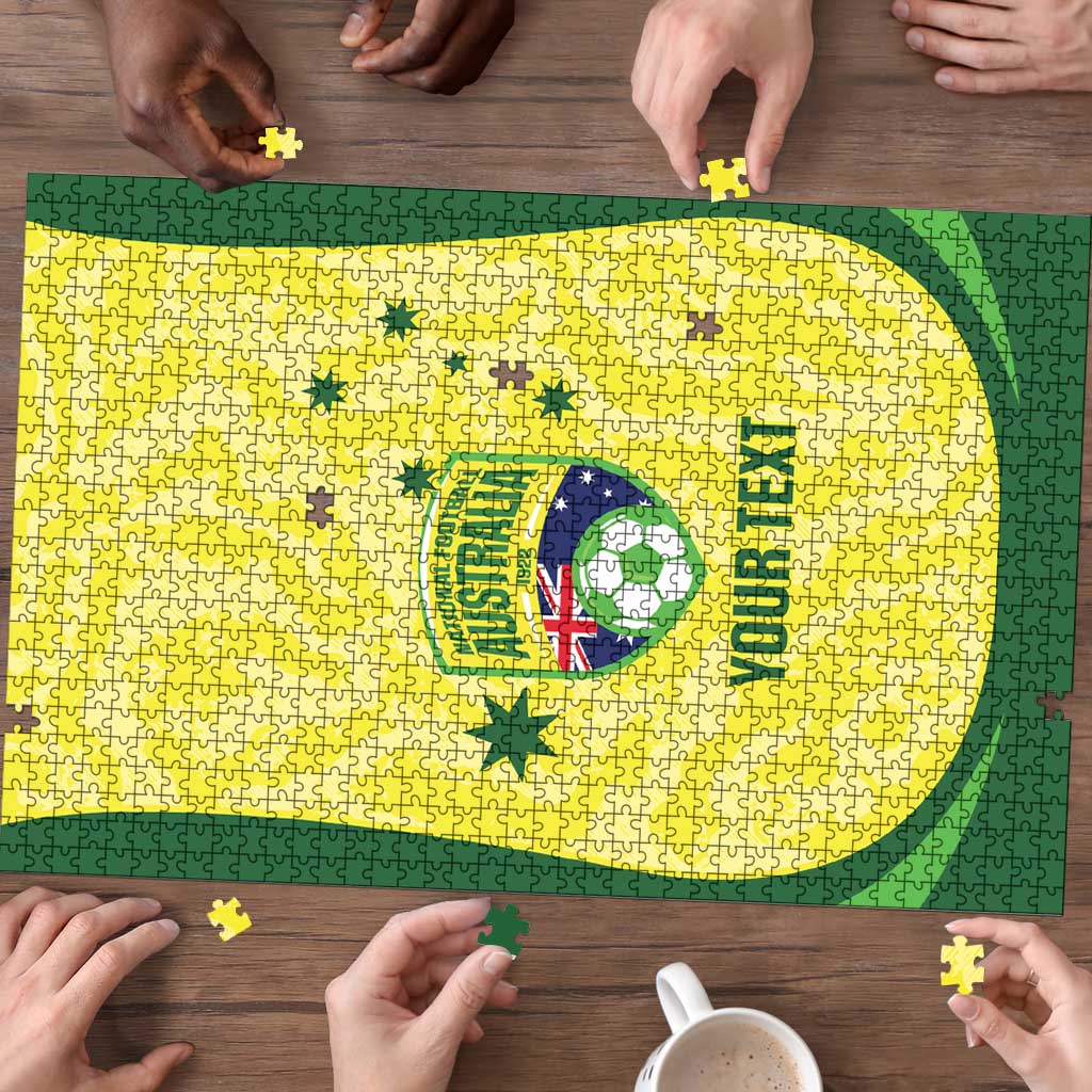 Australia Football Custom Puzzle Go Socceroos Grunge Sporty Style - Aussie Hoodie