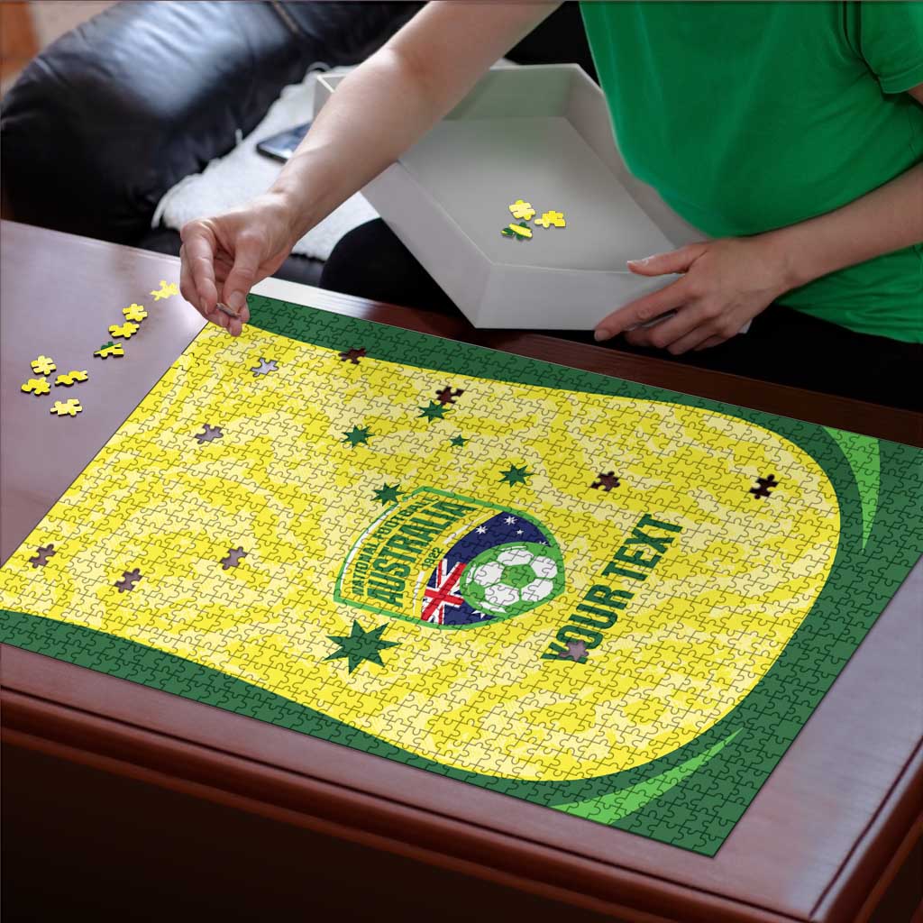 Australia Football Custom Puzzle Go Socceroos Grunge Sporty Style - Aussie Hoodie