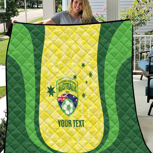 Australia Football Custom Quilt Go Socceroos Grunge Sporty Style - Aussie Hoodie