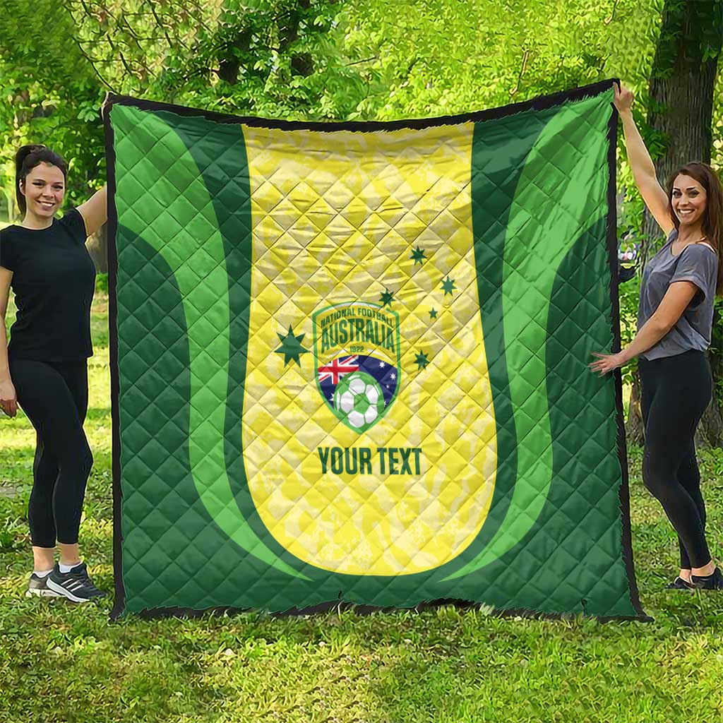 Australia Football Custom Quilt Go Socceroos Grunge Sporty Style - Aussie Hoodie